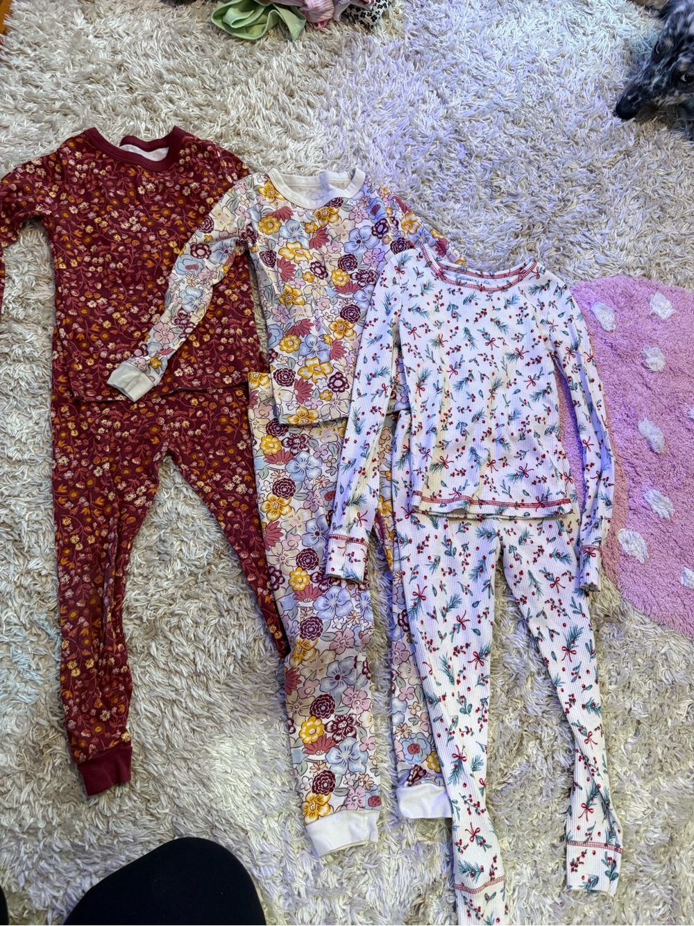 3 sets of girls Pajamas